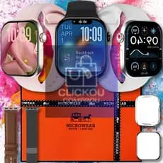 Relógio Smartwatch S11 Mini PRO - Série 11, Tela AMOLED 2.07" Memória 2GB Chamadas e Monitor Saúde