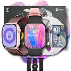 Relógio Inteligente Smartwatch Hw X Mini Amoled com 7 Pulseiras Lançamento