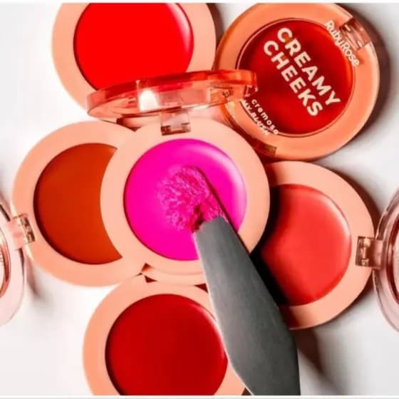 Blush Lançamento Blush CREAMY CHEEKS - Ruby Rose LINHA ROSA BLUSH CREMOSO