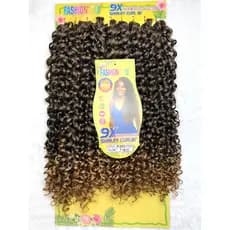 Cabelo Cacheado Crochet SHIRLEY CURL 18 inch Cabelo 70cm 320g 9X Pacotão Braid Bio Fibra Carolina