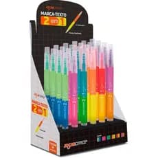 Kit 5 Marca Texto 2 em 1 Jocar Office | Caneta Marca Texto Dupla | Papelaria, Planner, Anotações