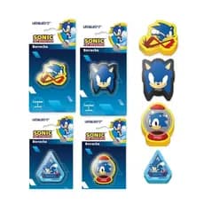 Borracha Sonic Leo&Leo Escolar Blister – Borracha Decorada Personagem Sonic Original