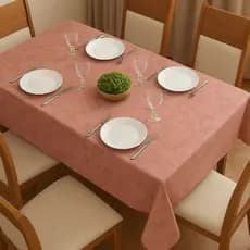 Toalha de Mesa Jacquard Retangular 4, 6, 8 ou 10 Lugares Natal Reveillon Festa
