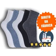 KIT 12 / 6 / 3  PARES DE MEIAS GROSSAS! CORES A SUA ESCOLHA! 38 AO 43