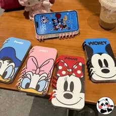 Flip Book Caso De Telefone Para iPhone 16 Pro Max 15 14 Plus 13 12 11 16ProMax 15ProMax Capa Traseira Bonito Dos Desenho