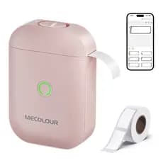 Mecolour D11s Impressora De Etiqueta Térmica Portátil Sem Fio Bluetooth + 1 Rolo Etiqueta