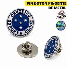 Boton Pin Broche Botton Pingente Cruzeiro Oficial Original Time Futebol Torcedor Presente Clube