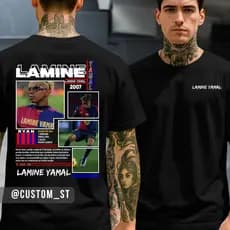 Camiseta Lamine Jogador Futebol Seleção Espanhola Jogo Craque Bola Yamal