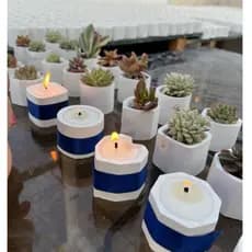 Envio imediato 60 vasinhos de gesso para suculentas porta vela aromática kit lembrança casamento aniversário atacado