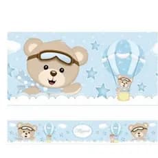 Faixa Decorativa Infantil Bebe Adesivo Quarto Marinheiro Star = 202