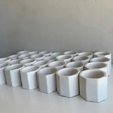 100 vasinhos de gesso porta suculentas velas aromática personalizada lembranças casamento lembrancinha festa aniversário