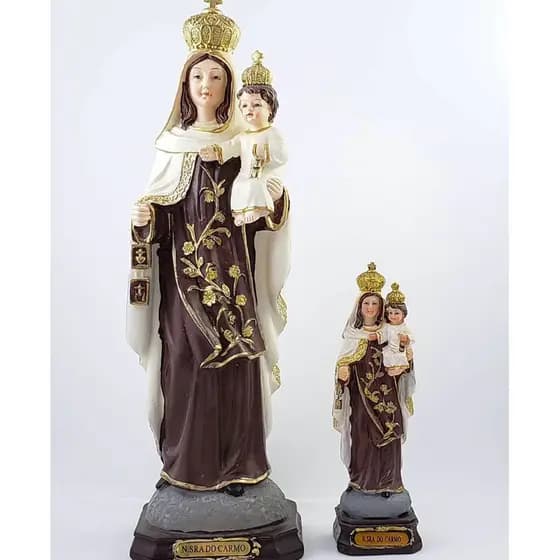 Imagem Nossa Senhora Do Carmo em Resina 15cm 30cm