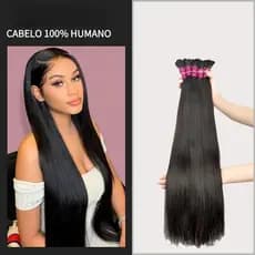 Cabelo 100% Humano 100 G ramas Cabelo birmanês liso liga rosa Semi Limpo para mega hair45cm 55 cm65 cm75cm