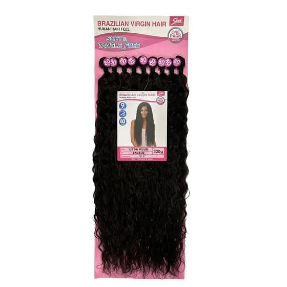 Cabelo Orgânico Bio Fibra Cacheado - Leda Plus - 320g E 80cm
