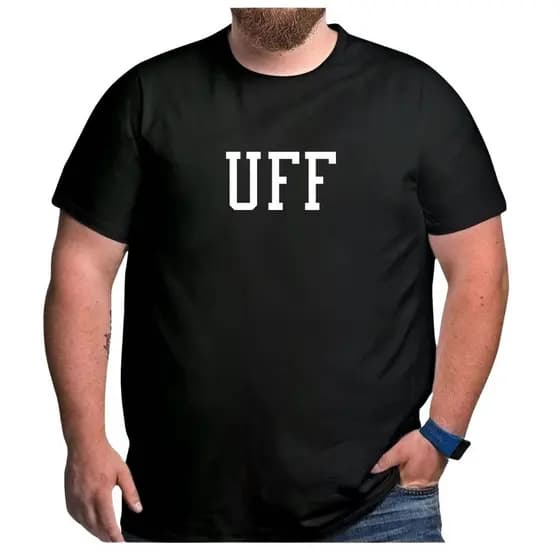 Camiseta Plus Size Faculdade UFF Universidade Federal RJ