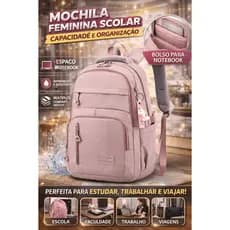 Mochila Bolsa Feminina Escolar Universitária De Viagem Moda Casual Unissex