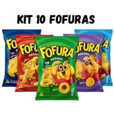 Kit 10 Salgadinhos Fofuras Sabores 60g
