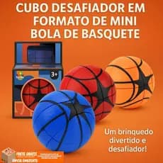 Cubo Desafiador Mágico De Bola Basquete Profissional Puzzle 6cm
