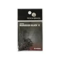 Anzol Maruseigo Black 12  30 Unidades -  Pesca Brasil