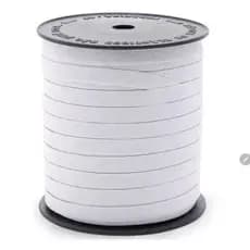 Elástico Chato 10mm Branco para Costura e confecção (100m)