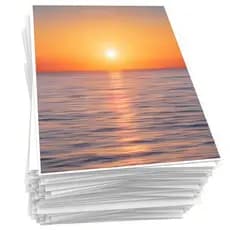 KIT 20/40/60/80/100 - Papel Fotográfico 180G Glossy A4 À Prova D'água Brilhante Premium