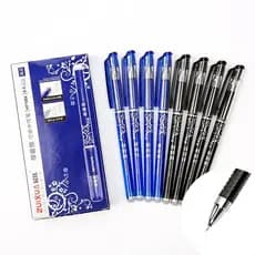 Kit de 12/24 peças Caneta Apagável De Tinta Azul e de Tinta preta 0,4 Mm Caneta De Gel Apagável