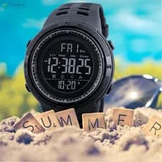 FR Skmei Relógio masculino esportivo moda analógica de quartzo digital multifuncional à prova d\'água relógio eletrônico