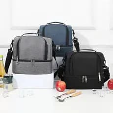 Bolsa Térmica Dupla Camada para Marmita/Merendeira, Crossbody, Com Alça de Mão