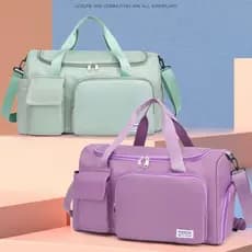 Bolsa De Viagem Sport Com Bolso Impermeável Alça Lateral