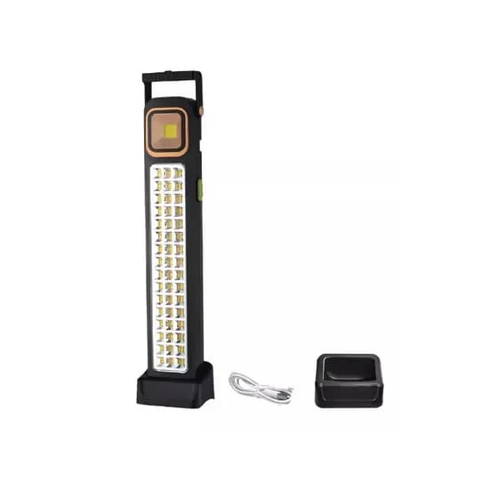 Luz Lanterna Recarregável Solar 5 Modos 39 LED Branco Frio