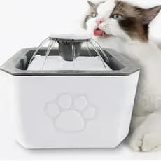 Bebedouro Fonte Automática Pets 2,5 Litros Filtro De Tripla Ação 3 Modos De Saída De Água