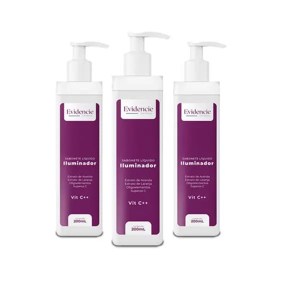 Kit 3 VIT C++ - Sabonete Líquido Iluminador Vitamina C