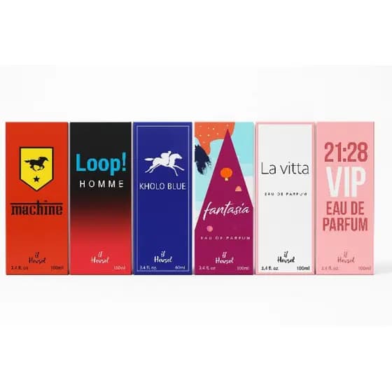 KIT 03 Perfume Masculino e 03 Feminino, 100ml cada