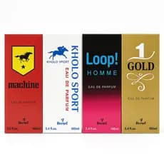 Perfume masculino kit com 04, 100ml cada