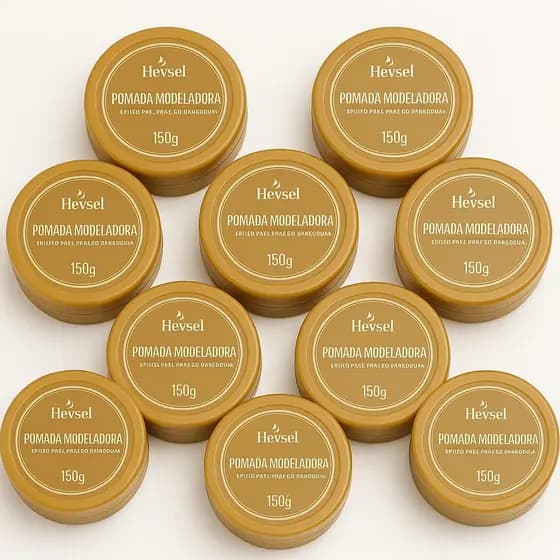 KIT COM 10 POMADA MATTE, EFEITO SECO PARA CABELO