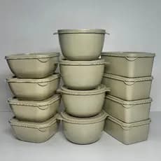 Kit 12 Potes Plasticos para Armazenamento de Alimentos