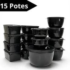 Kit Potes De Plástico Livre De BPA Premium-Econômico Monte Seu Kit