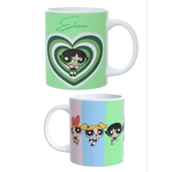 Caneca personalizada meninas Super poderosas, caneca da amizade.