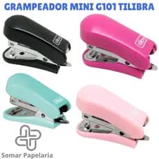 Mini Grampeador com Extrator de Grampos - Tilibra