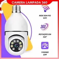 Câmera Segurança Lâmpada camera wifi 360 Ip Hd Visão Noturna