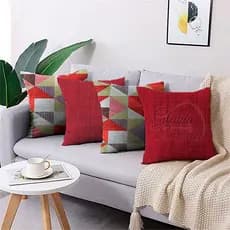 4 Capas de Almofada Com Zíper Várias Estampas e Cores 0,45 x 0,45