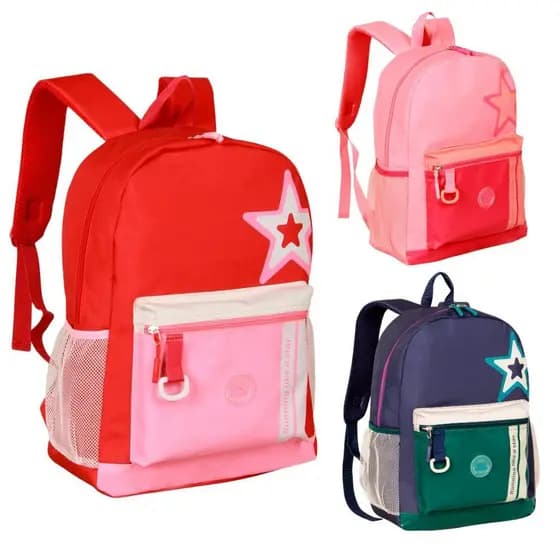 Mochila de Costas Clio Mochila Escolar Mochila Infantil Juvenil Menina MF25110