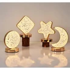 Luminária De Mesa 3 Intensidades De Cores Acende Com Toque Decorativo de Mesa Escritório Sala