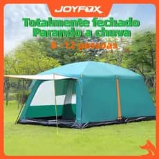 Barraca Camping Acampamento8-12 Pessoas Impermeavel 4000mm Joyfox Barraca Familiar Grande 380*260*195cm