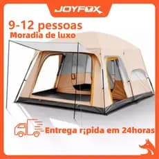 JOYFOX Barraca Camping Acampamento 9-12 Pessoas Grande Família Lux barraca 8 pessoas impermeável