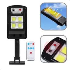 Luminária Solar Led Sensor Presença Foto Célula  Refletor