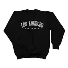 Blusa Moletom Los Angeles Varias Cores Modelo Unissex Flanelado Ótima Qualidade