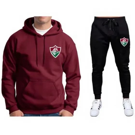 Conjunto Blusa+Calça Moletom Fluminense  Futebol Flanelado Envios Rapidos