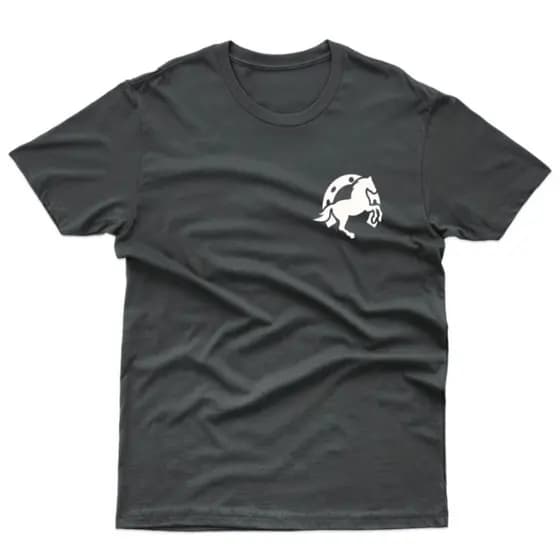 Camiseta Cavalo Ferradura 100%Algodão Alta Qualidade