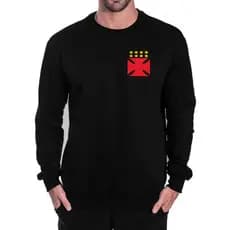 Blusa Moletom Vasco Time Futebol Flanelado Com Bolso e Capuz Ótima Qualidade